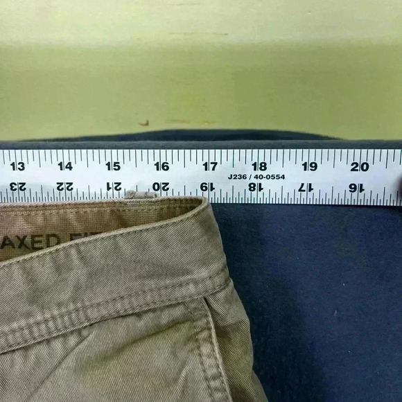 Eddie Bauer Fleece Lined Relaxed Fit Straight Leg Pants Mens 35/32 warm 0848 - Picture 5 of 11